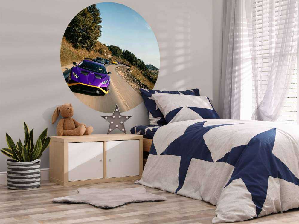 Supercar convoy through the mountains