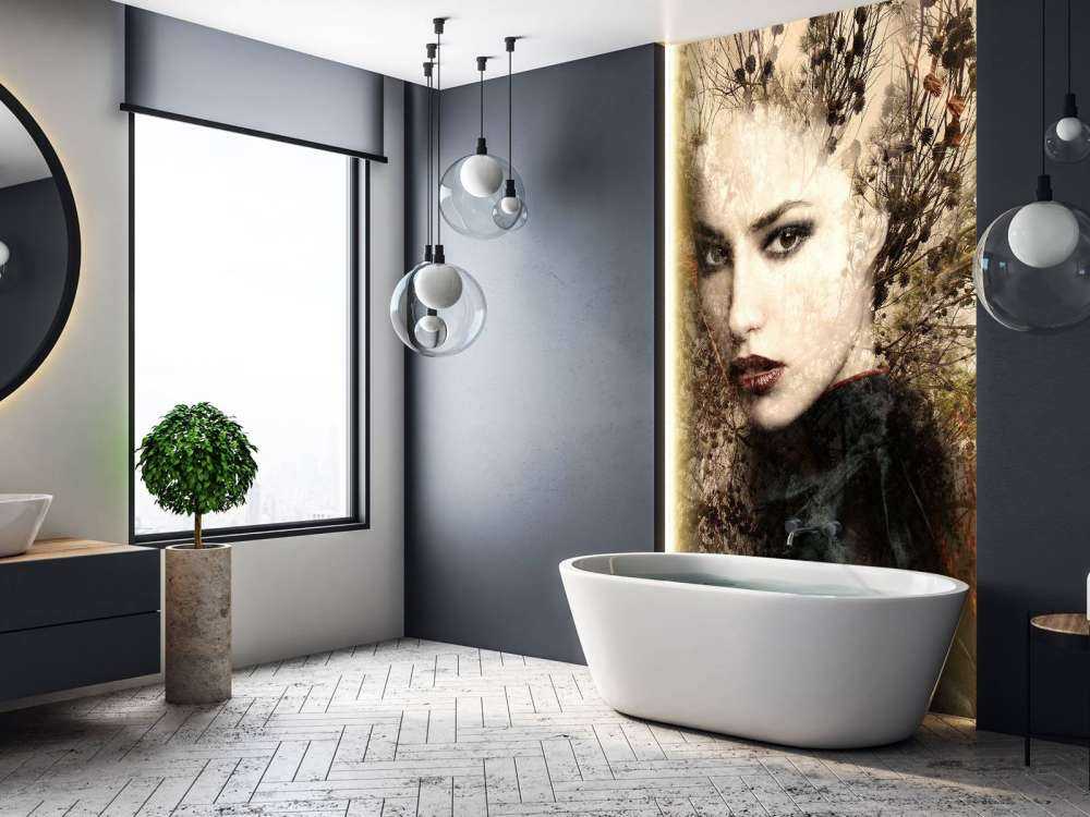 Woman and graceful branches