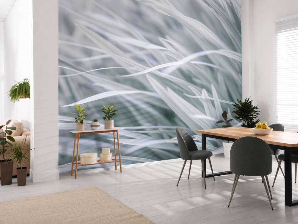 Grass blades close-up