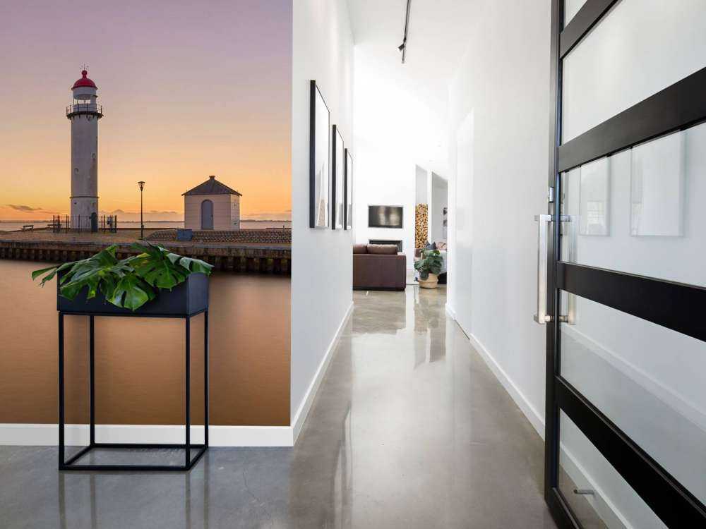 Lighthouse at sunset