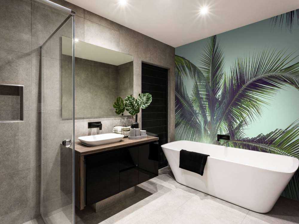 Palm trees in the sun