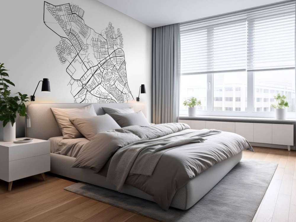 Map of Zwolle, white