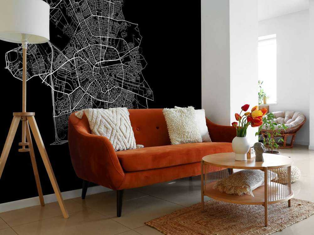 Map of Eindhoven, black