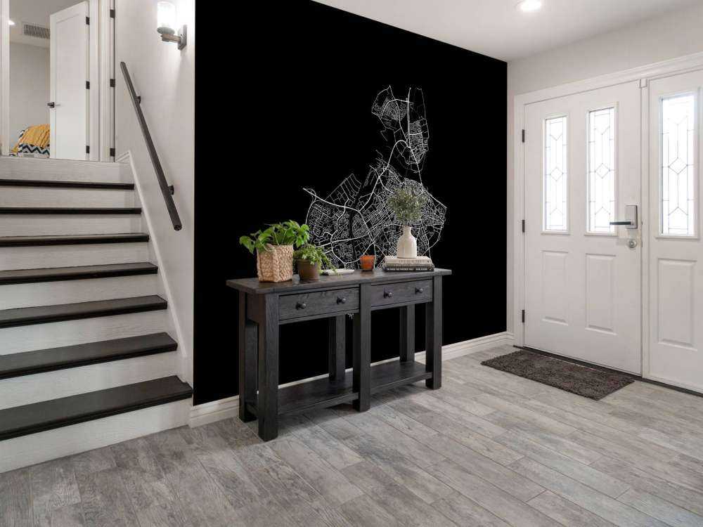 Map of Nijmegen, black