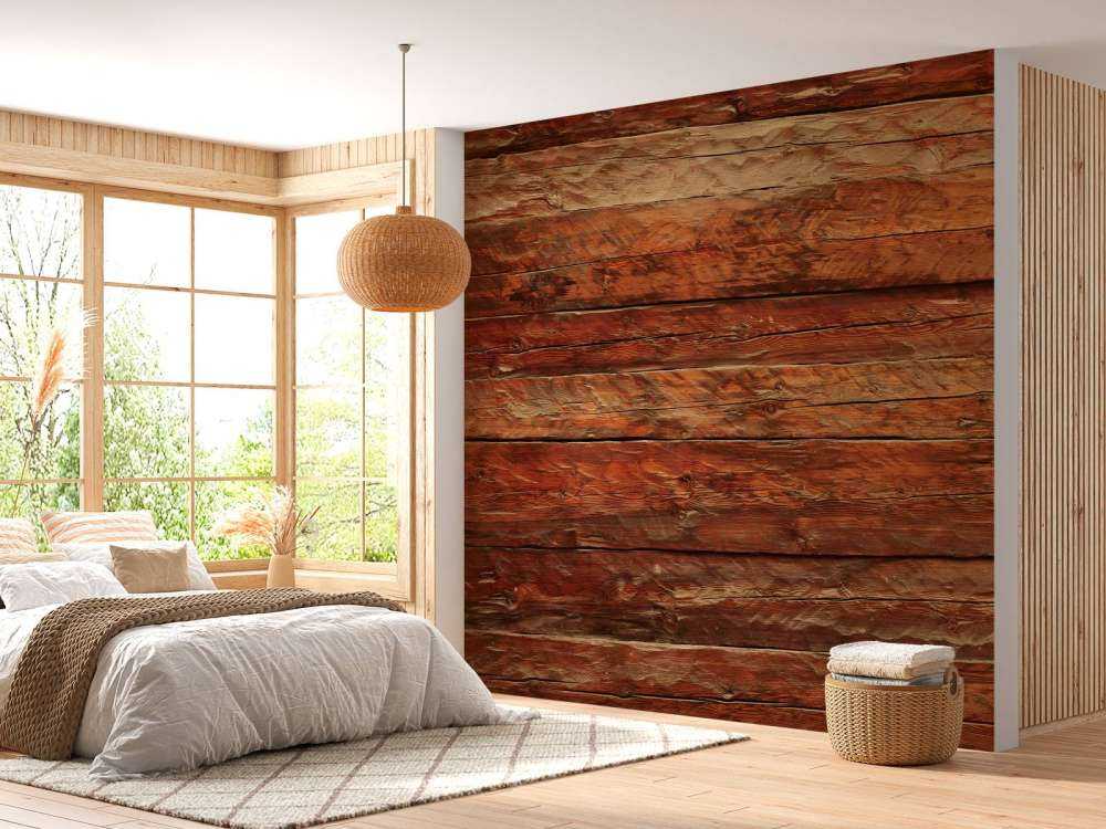 Wood with rough structure