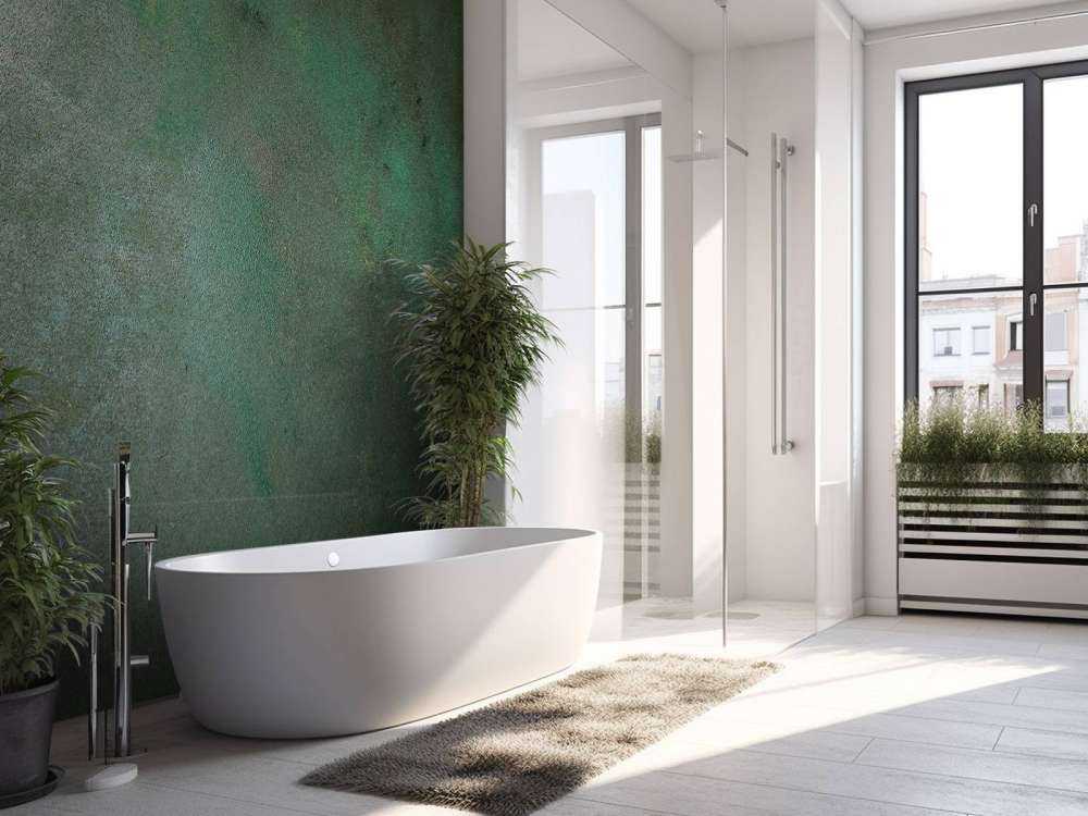 Steel with a green tone