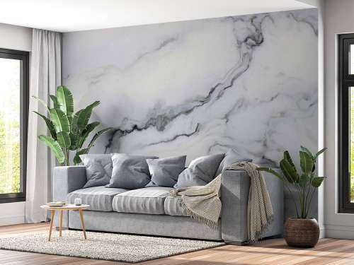 White curly marble