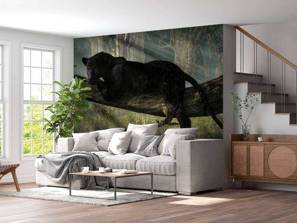 Panther in jungle