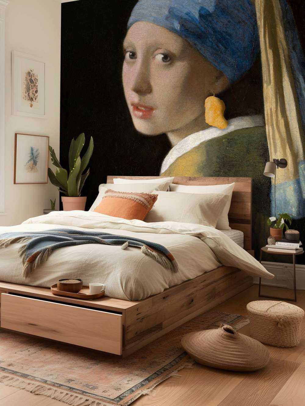 Girl with chicken nugget