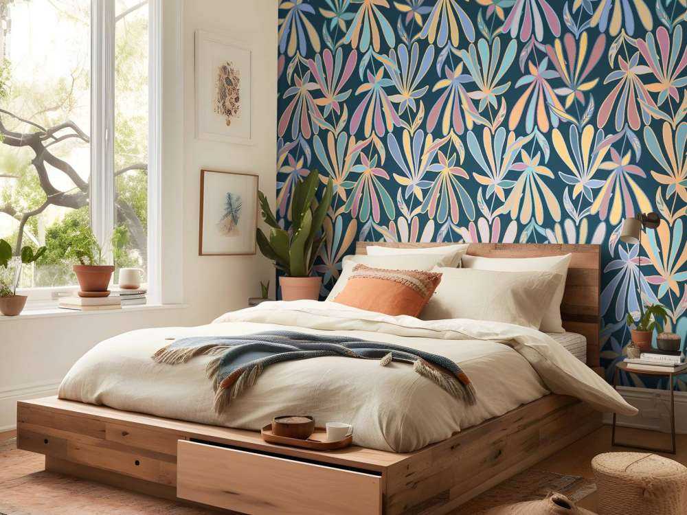 Flowers in pastel shades