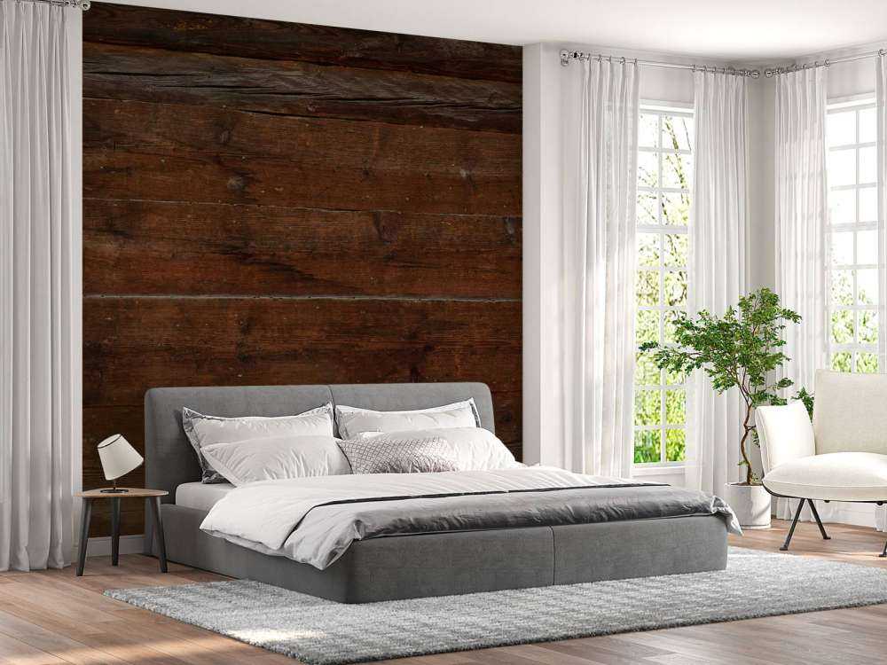 Various boards of dark wood