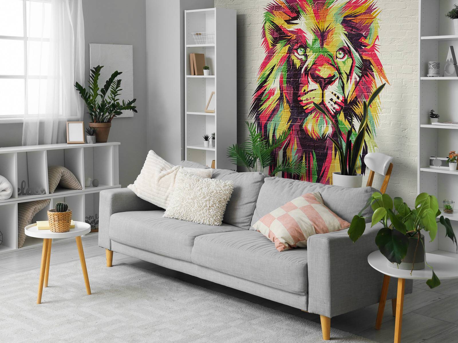 Graffiti of a lion