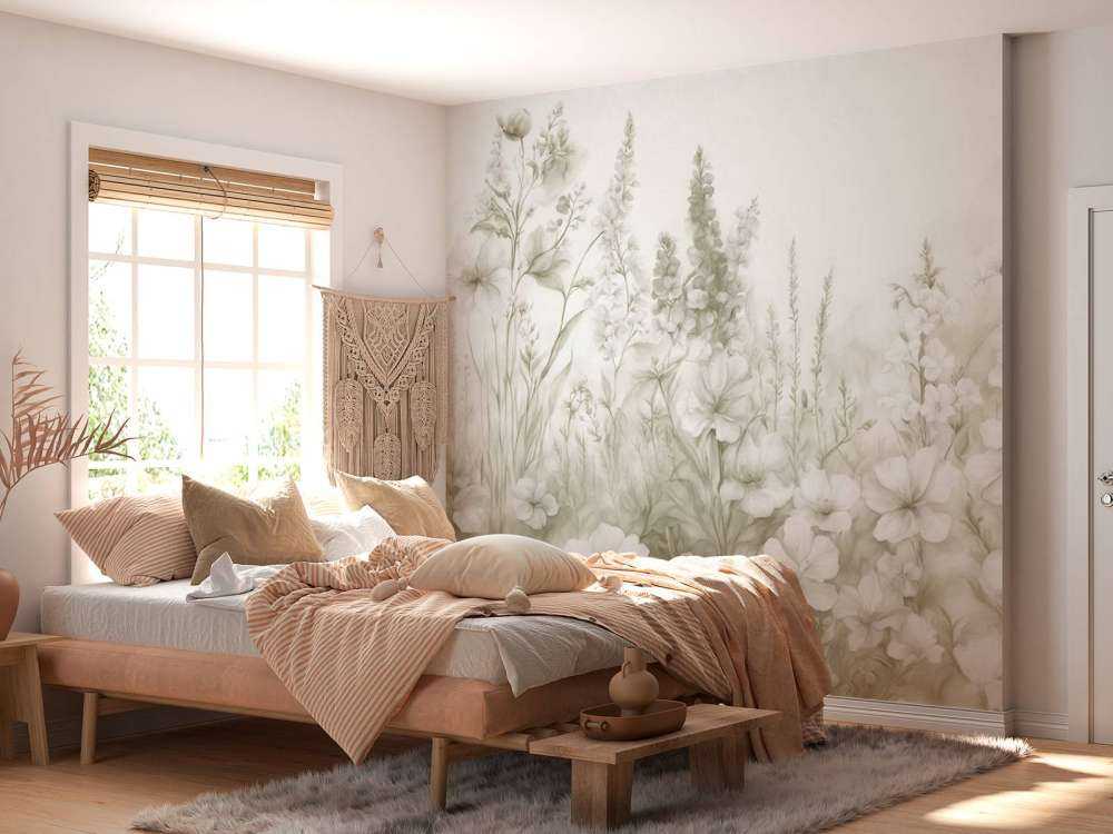 Tender English garden - taupe