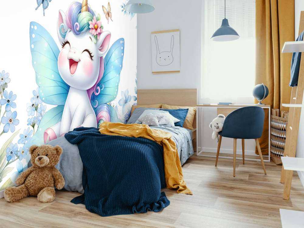 Happy Fairies Unicorn and Flowers