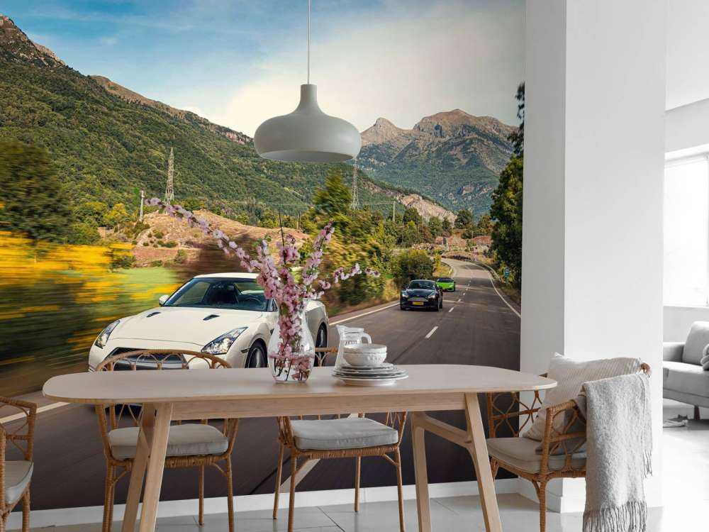 Nissan GT-R in full speed