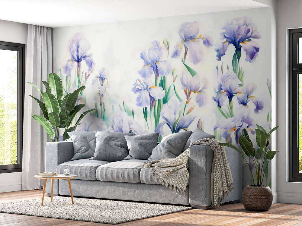 Irises Dance Seamless Pastel