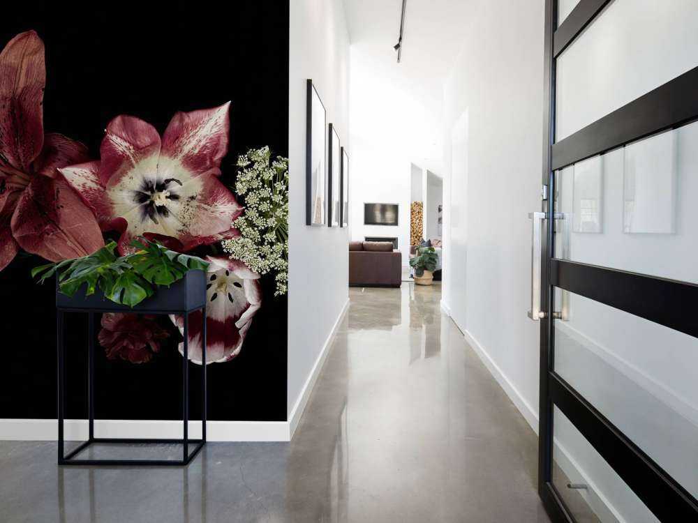 Composed colourful flowers