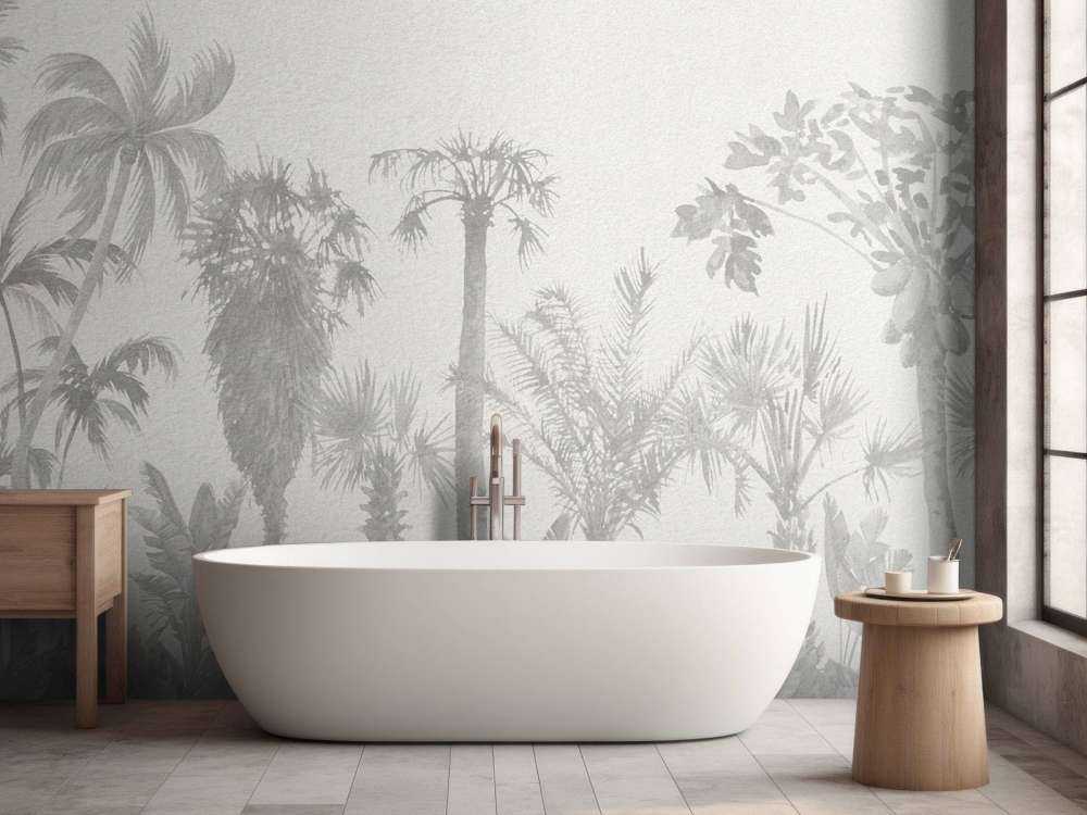 Jungle in shades of grey