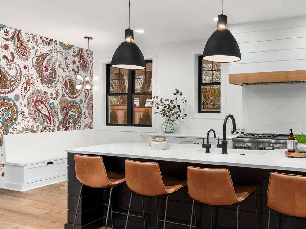 Colored flowers background