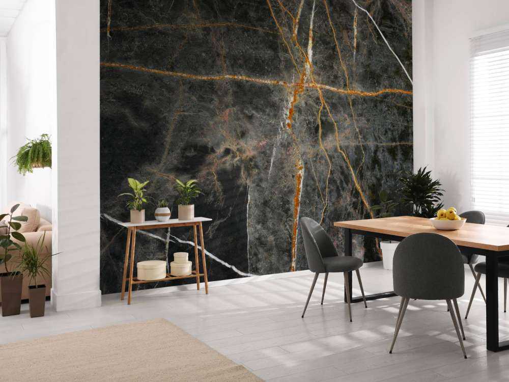 Dark marble with copper shades