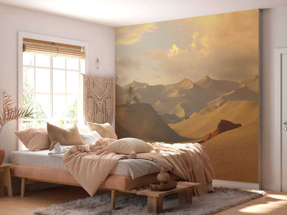 Golden hour in the desert