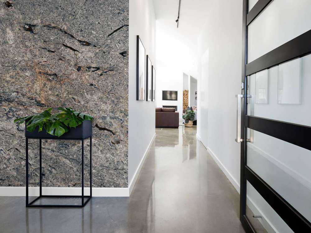 Grey marble structure