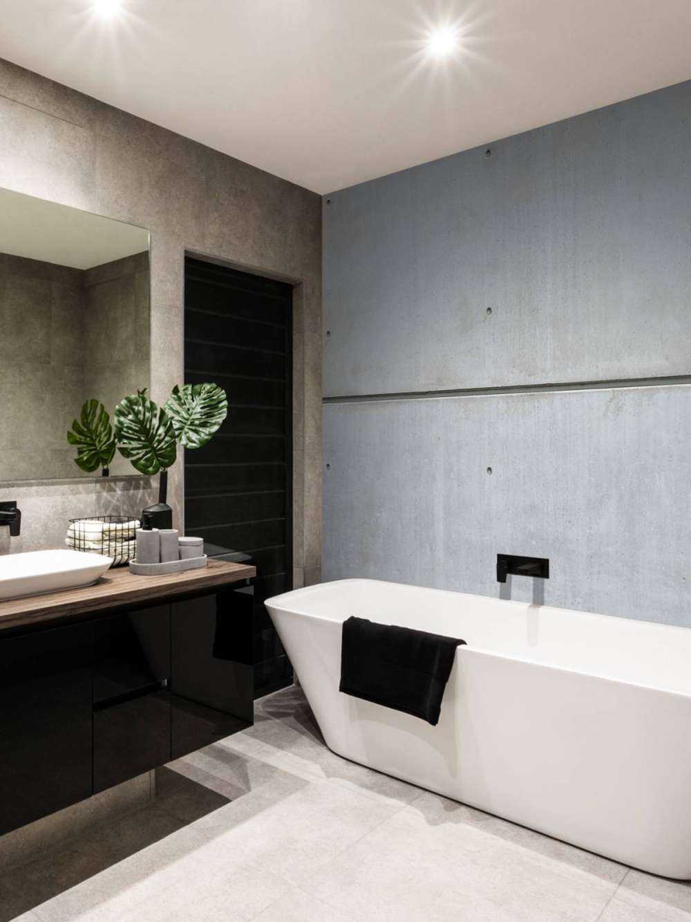 Horizontal concrete wall