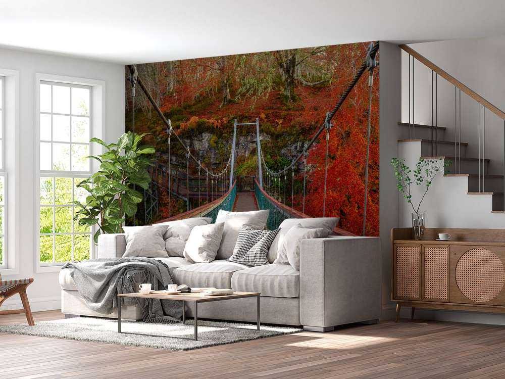 Bridge in autumn setting