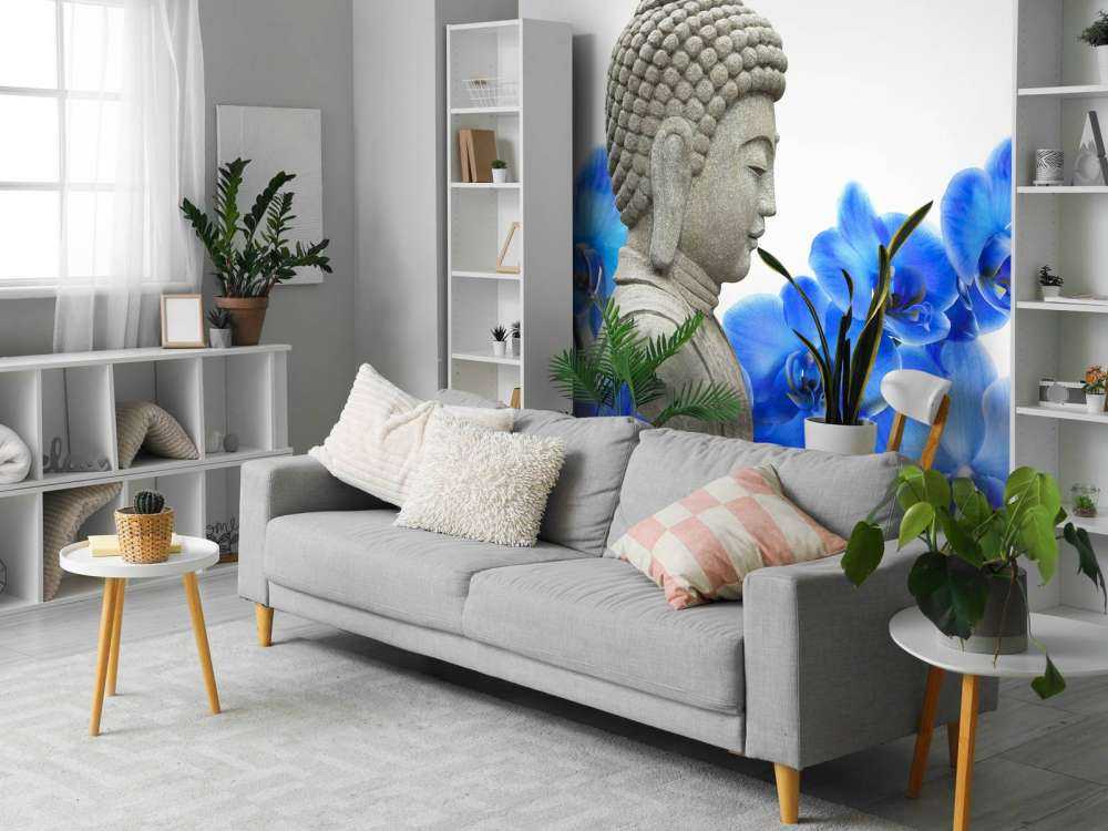 Buddha and orchid