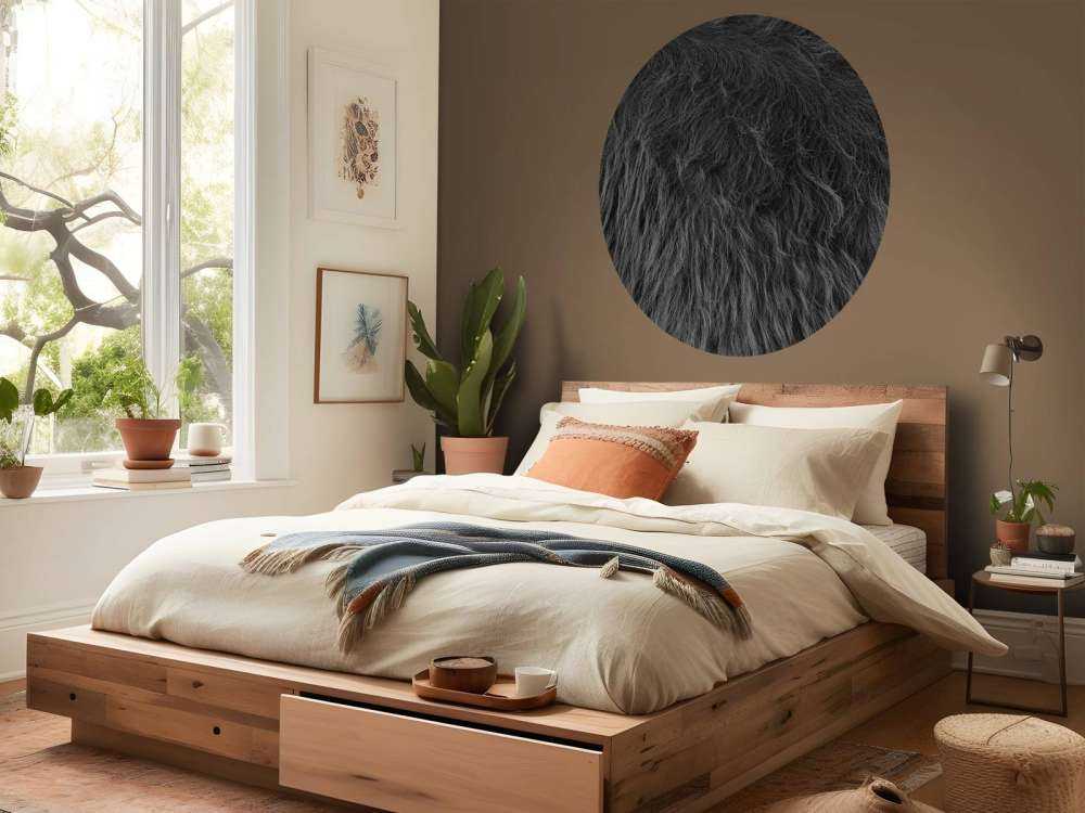 Scottish Highlander coat in black and white