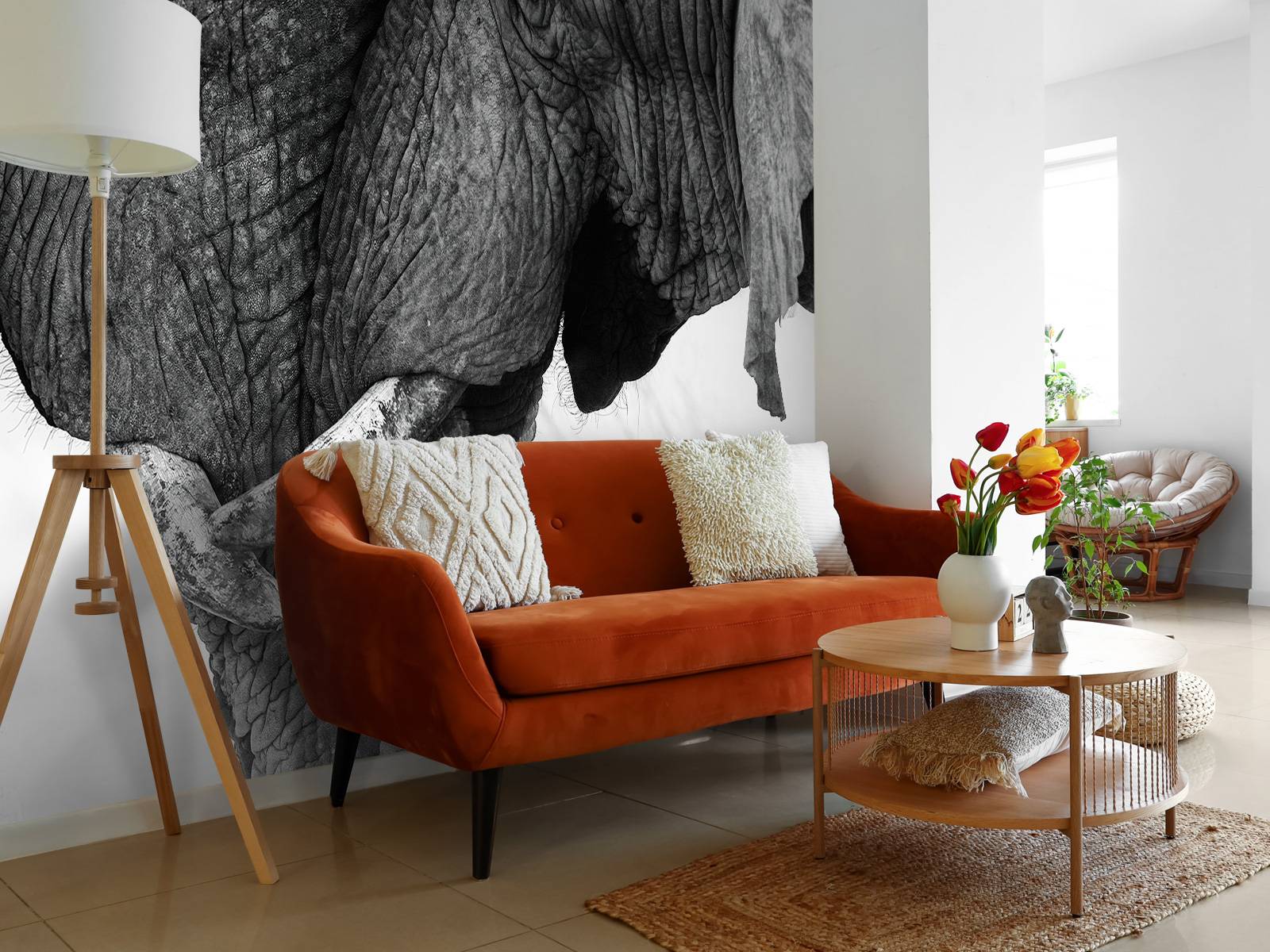 Photo wallpaper elephants