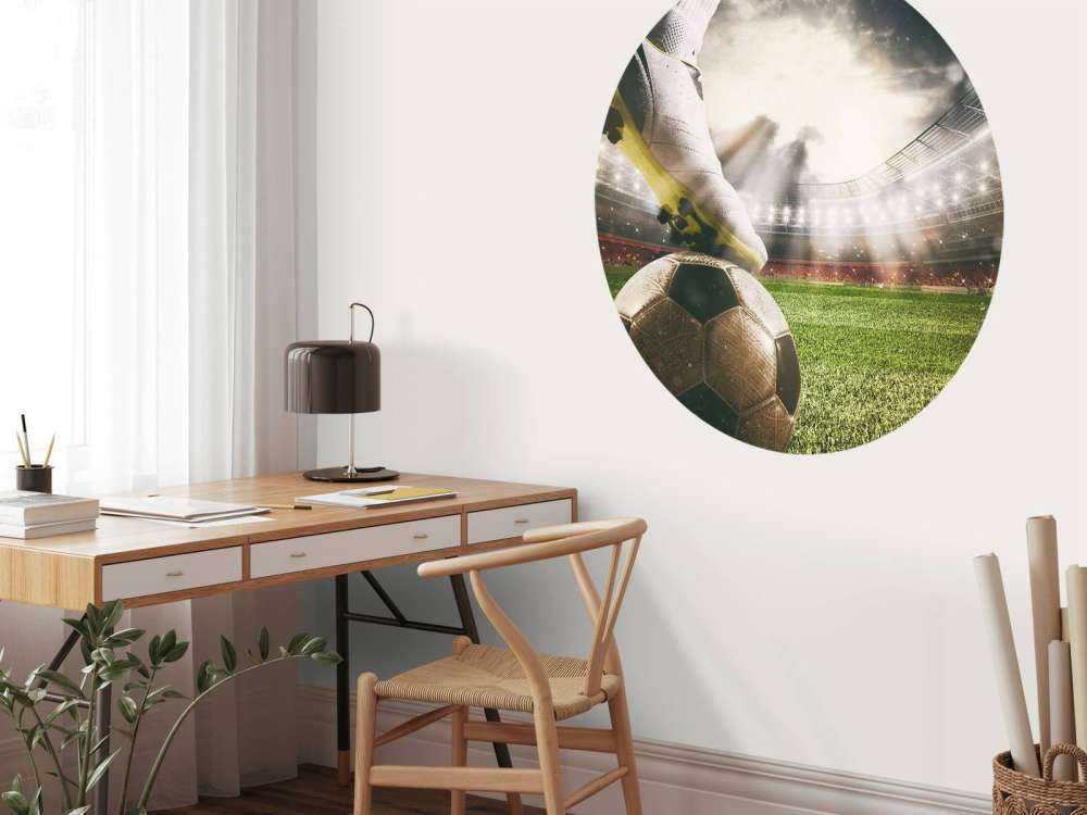 Football player in stadium