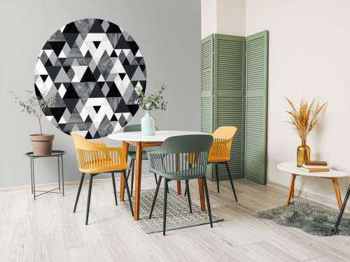 Black and white tile pattern