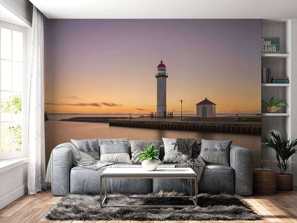 Lighthouse at sunset