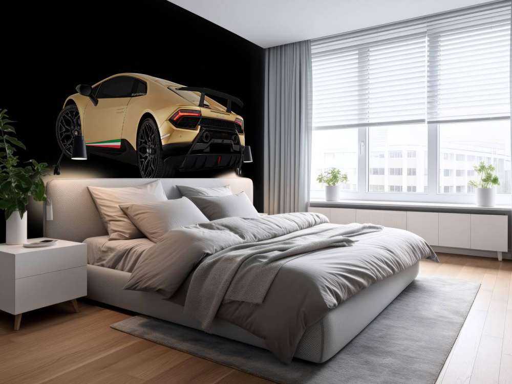 Lamborghini Huracán - Left Rear end, black