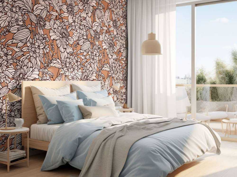 Terracotta Botanical Lines