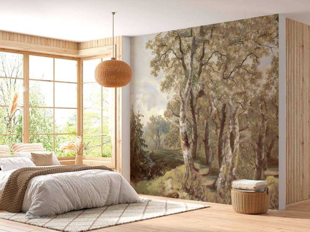 Forest Landscape Color Panorama