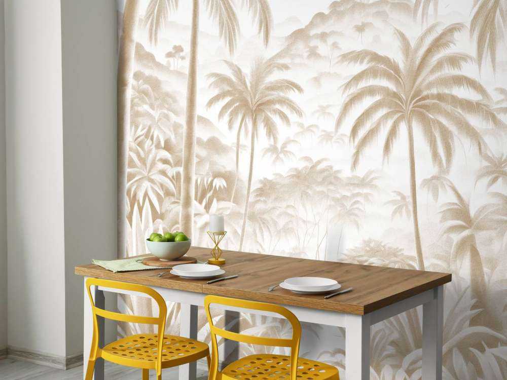 Tropical Mountain Oasis, taupe