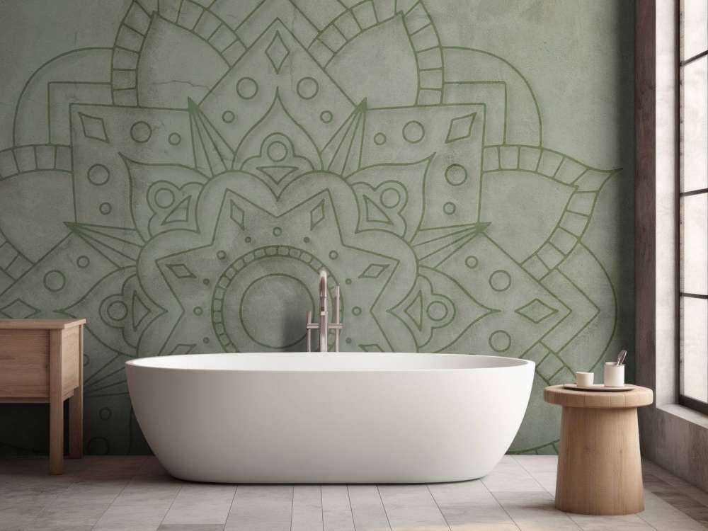 Weathered Green Mandala