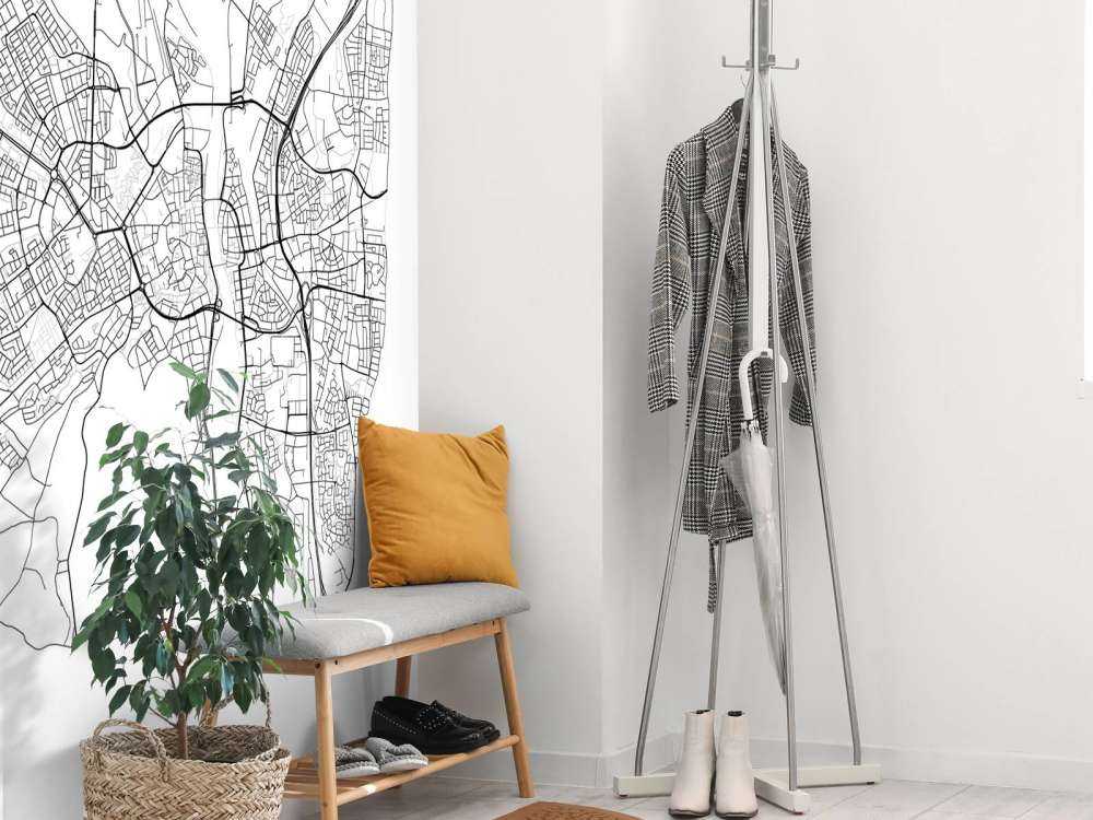 Plattegrond van Maastricht, wit