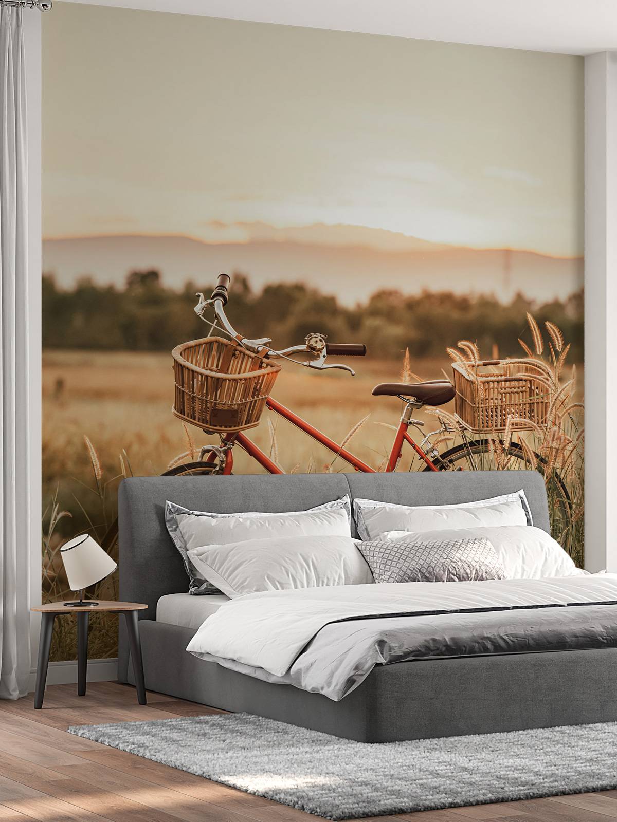 Vintage bike in summer