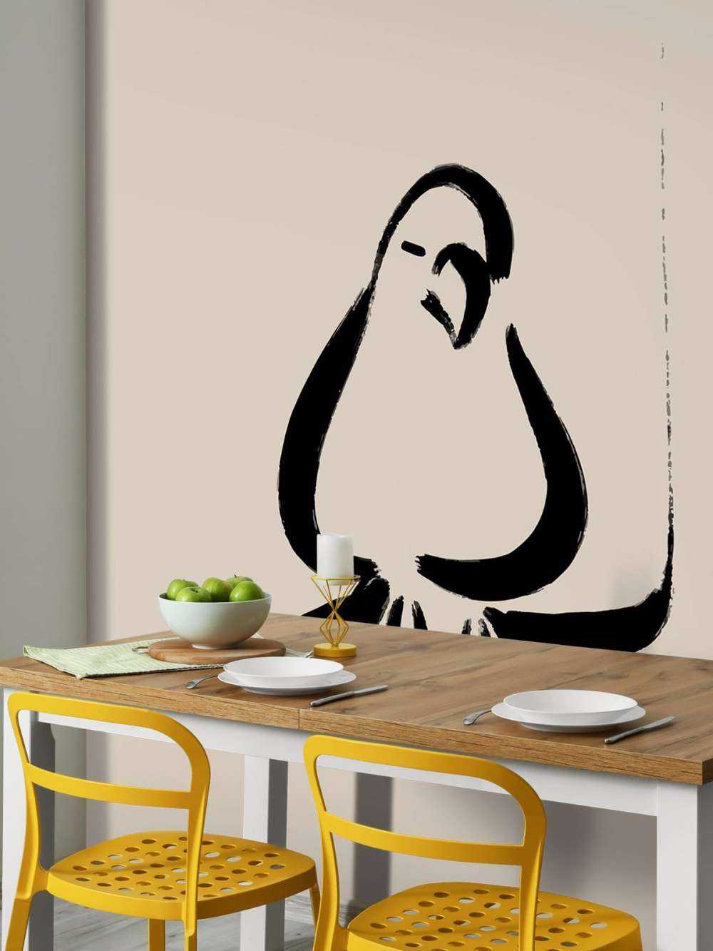 Abstracte vogel illustratie