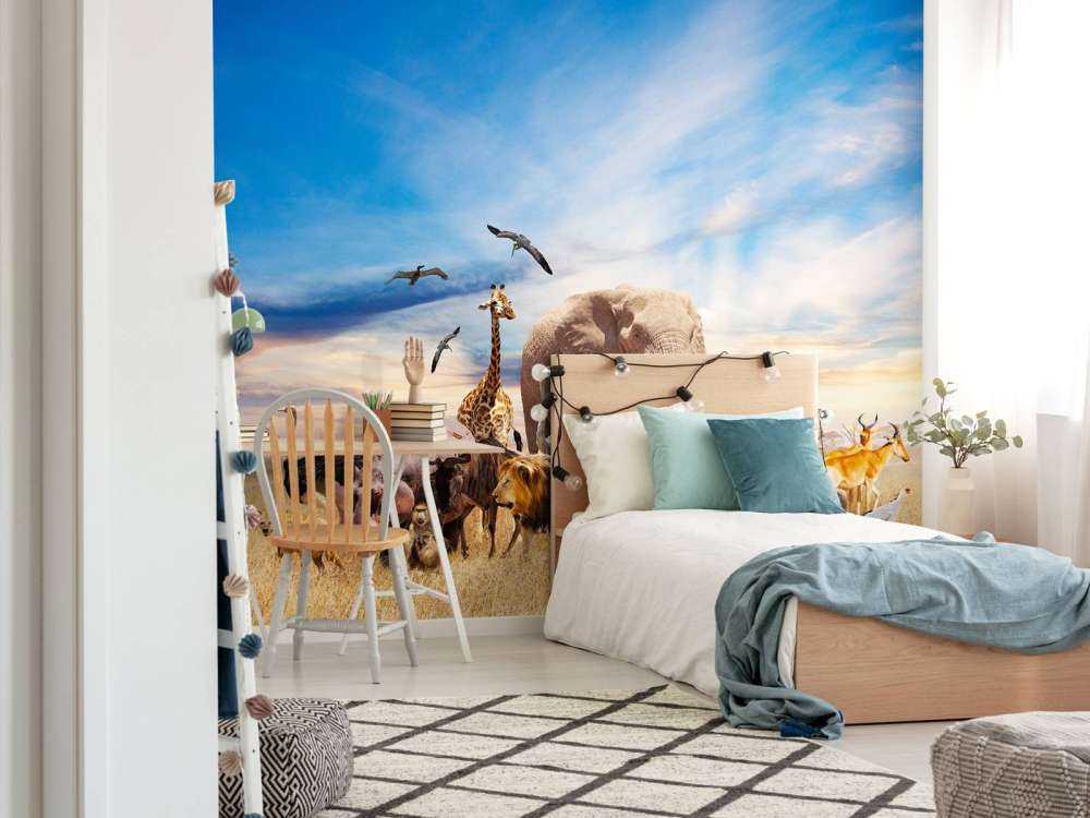 Group African animals