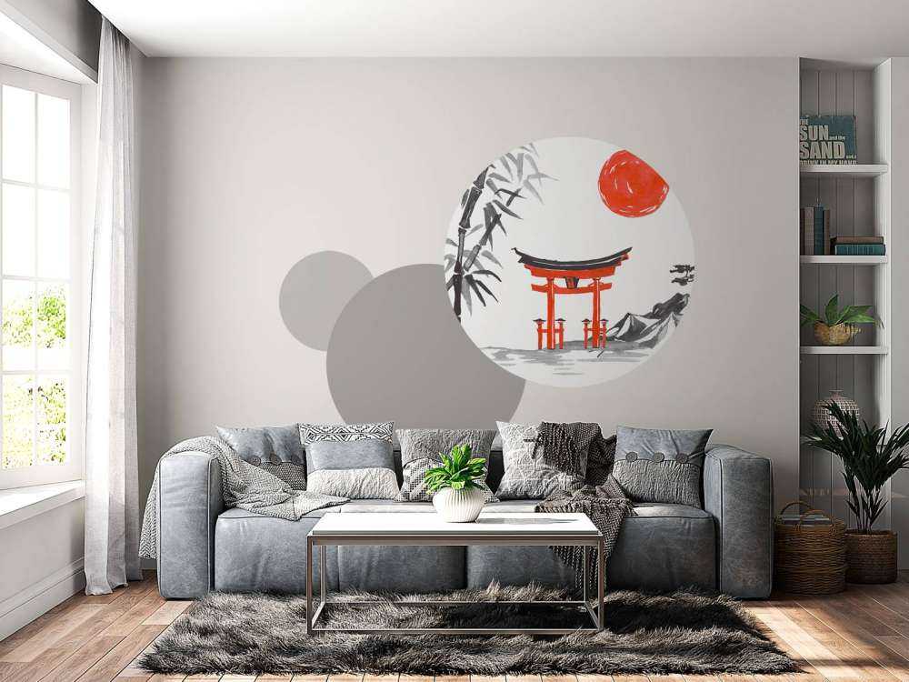 Japanse tekening van Miyajima