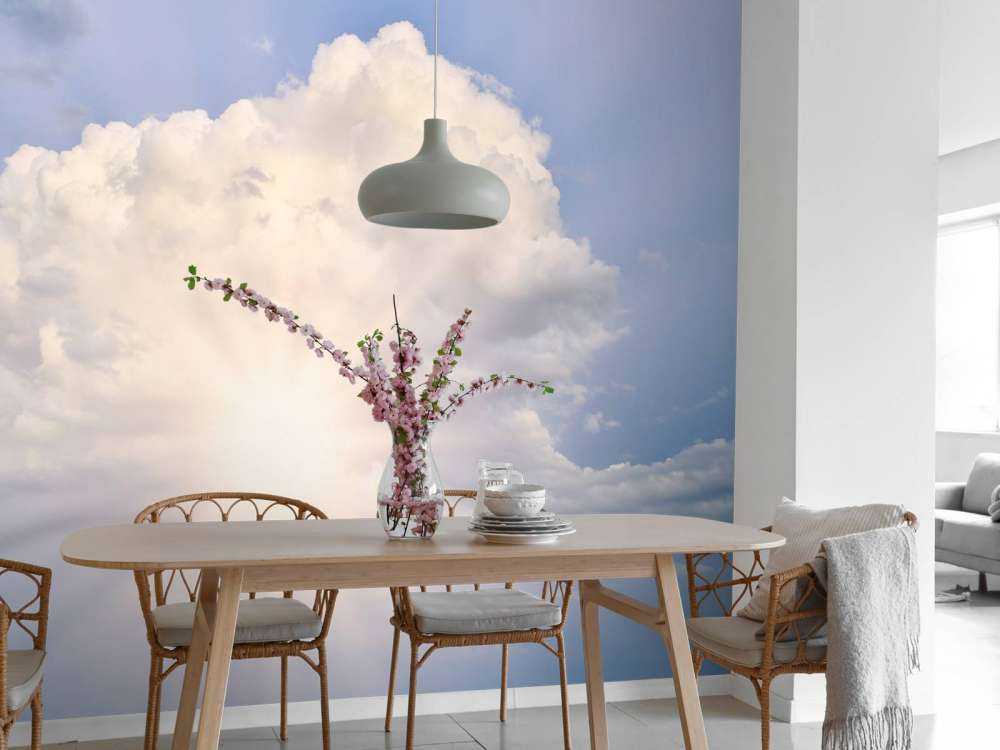 Sun rays through the clouds