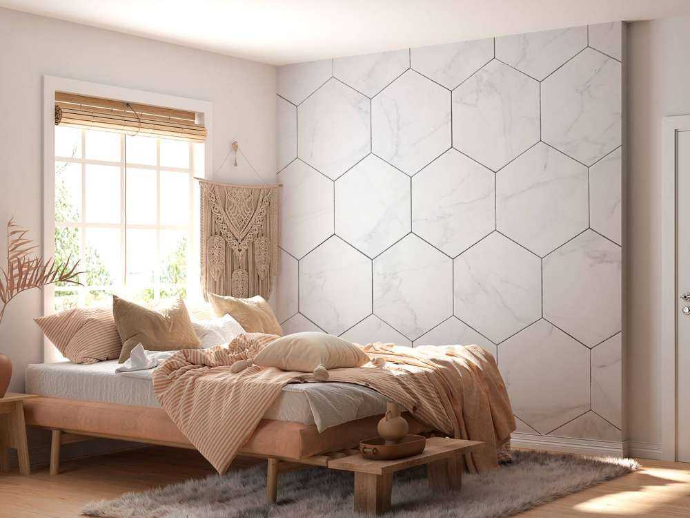 Marble hexagons