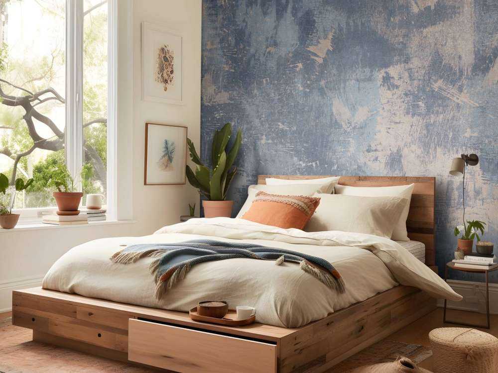 Beschadigde betonnen muur