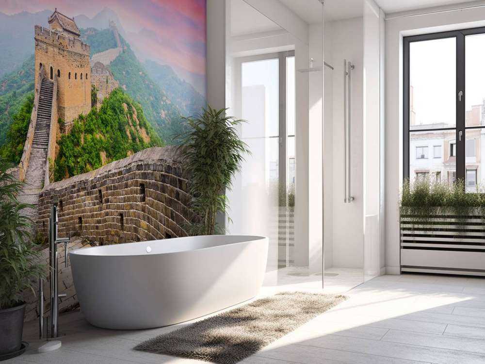 Chinese Muur onder een unieke hemel