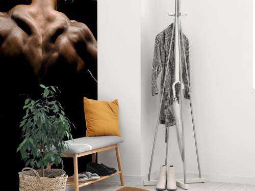 Man with a muscular back