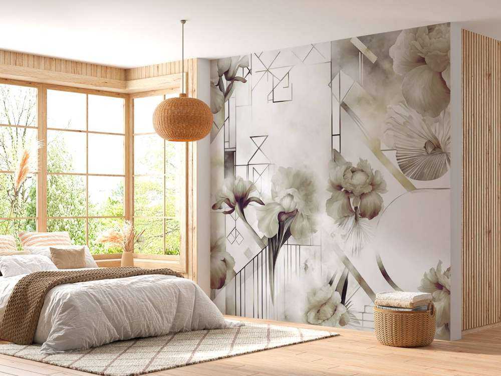 Watercolor Geometry Green